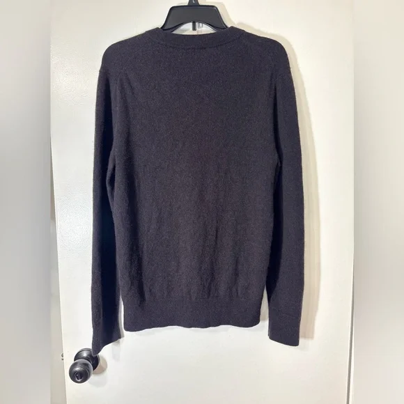 COS Women Wool Minimalist Quiet Luxury Crew Neck Soft Dark Brown Sweater Sz S - Picture 9 of 12